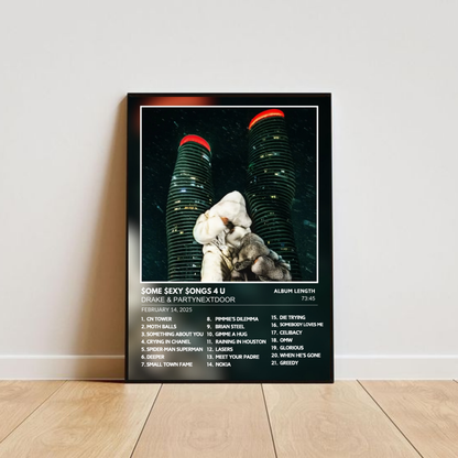 DRAKE & PARTYNEXTDOOR - $ome $exy $ongs 4 U Album Poster