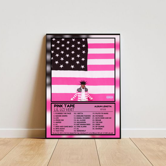 Lil Uzi Vert - Pink Tape Album Poster