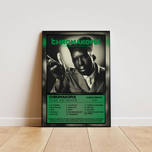 Tyler The Creator - CHROMAKOPIA Album Poster